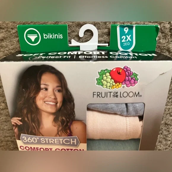 Comfort Cotton Women's Bikini Panties - 6 Pack NIB - Picture 3 of 3